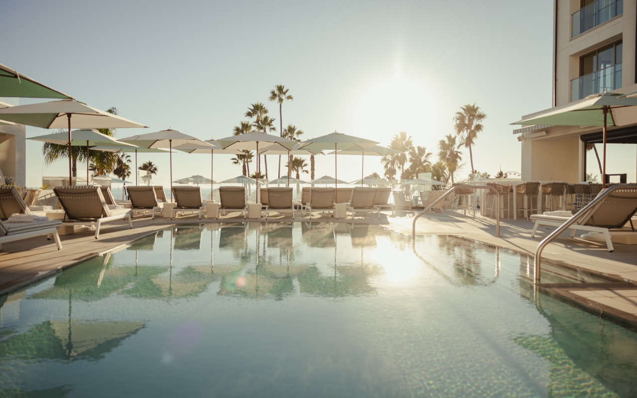Bask in the California sun poolside at Azure Pool & Bar