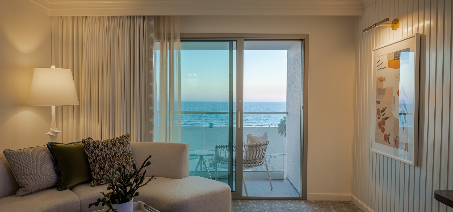Oceanfront room with patio