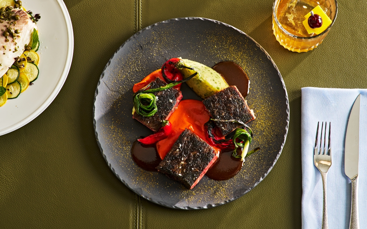 Haiwaj-spiced NY strip steak