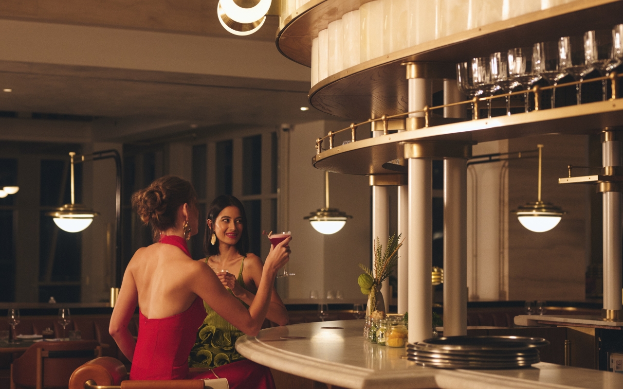 Women having drinks at Orla Bar