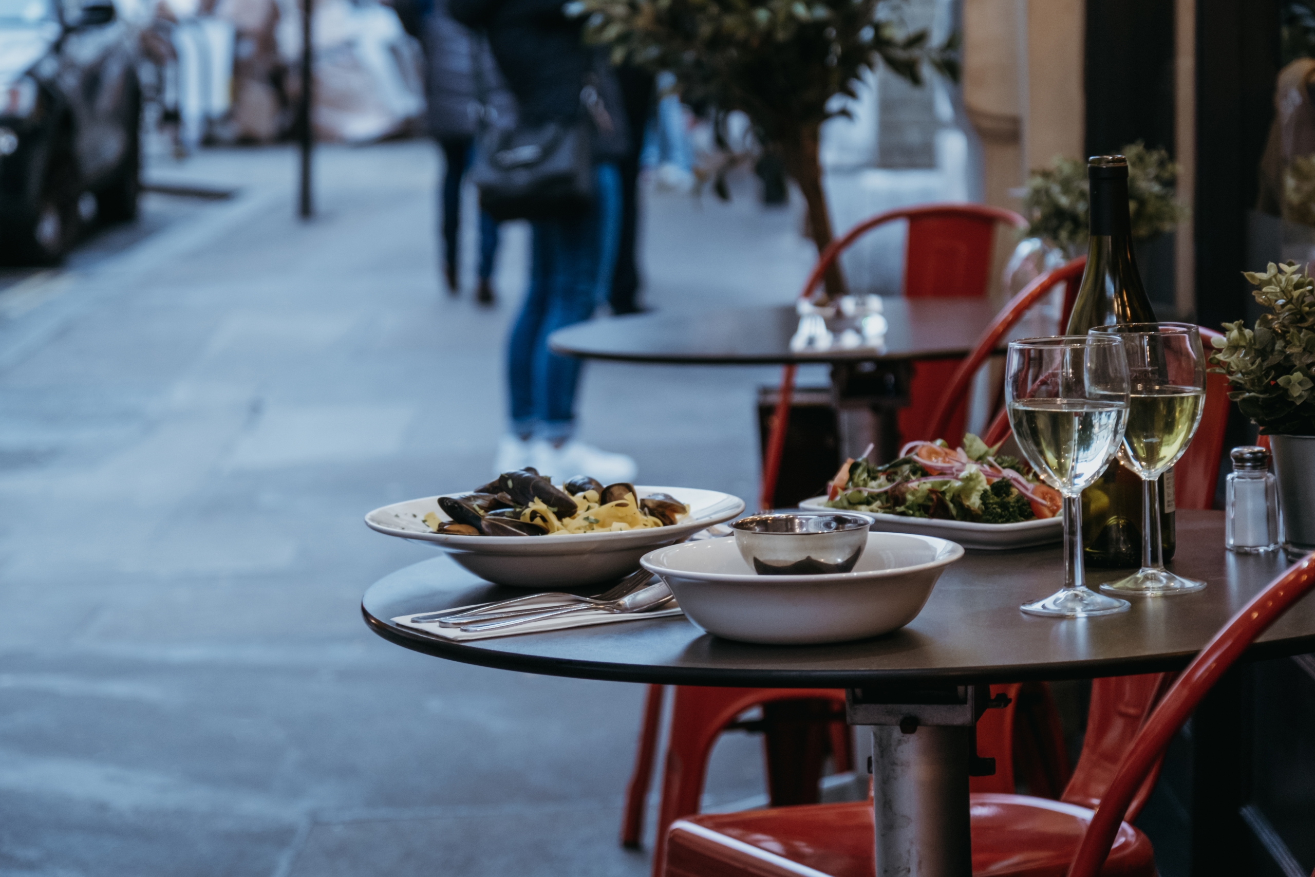 evening outdoor dining